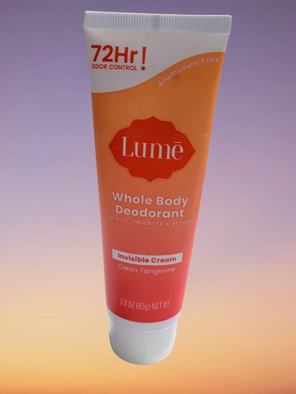 Lume Whole Body Deodorant Cream 72 Hour Freshness Clean Tangerine New Sealed